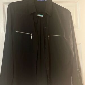 APT.9 Classic Black Blouse